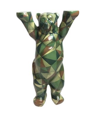 Camouflage polygon Buddy Bear - online in the berlindeluxe shop