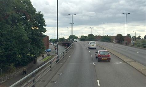 South on the A34 Birchfield Road flyover... © Robin Stott cc-by-sa/2.0 :: Geograph Britain and ...