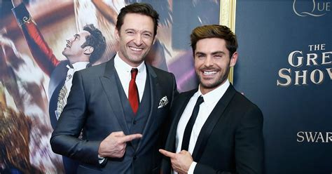 Hugh Jackman and Zac Efron at The Greatest Showman Premiere | POPSUGAR ...