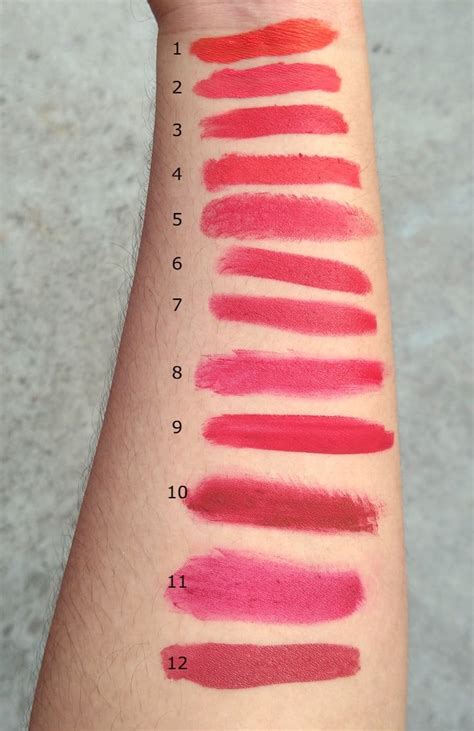 Swatches of my Bright Red Lipsticks : r/IndianMUA