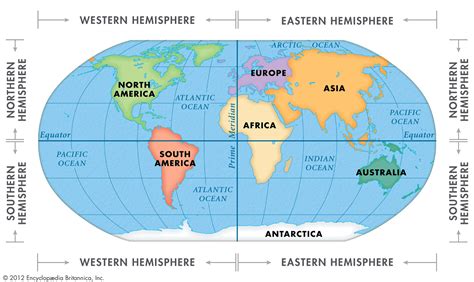 There are 4 hemispheres: Western, Northern, Eastern, and Southern ...