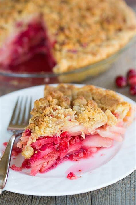 Cranberry-Ginger Pear Pie - Brown Eyed Baker