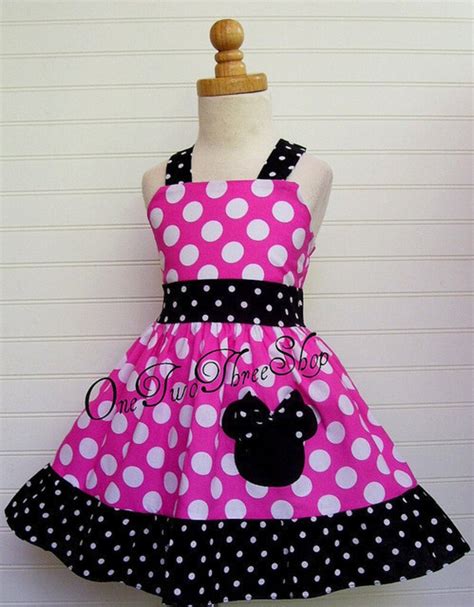 Minnie Mouse Custom Boutique Clothing Med Pink Sassy Girl | Etsy