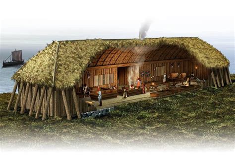 Viking Longhouse. | Viking house, Long house, Vikings live