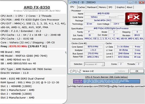 AMD FX-8350 CPU Taken to 8.37GHz on MSI 990FXA-GD80 Motherboard - Legit Reviews