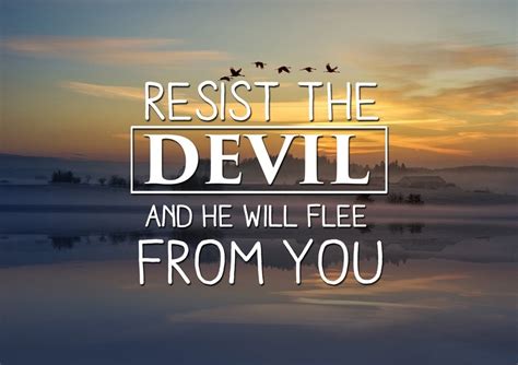 Resist the Devil Canvas Wall Art Print