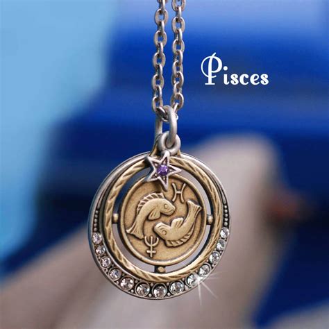 Pisces Necklace Pisces Jewelry Zodiac Jewelry Pisces - Etsy