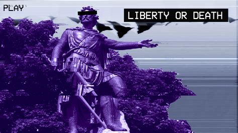 liberty, glitch art, purple, quote, statue, vaporwave, HD Wallpaper ...