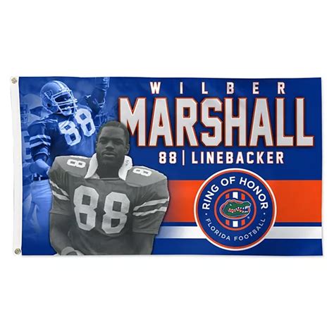 WinCraft Wilber Marshall Florida Gators Ring of Honor 3'' x 5'' One ...