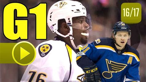 Nashville Predators vs St. Louis Blues. 2017 NHL Playoffs. Round 2 ...