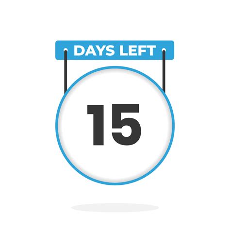 15 Days Left Countdown for sales promotion. 15 days left to go ...