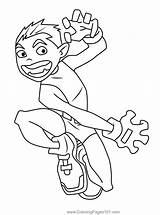 Beast Boy Teen Titans Coloring Page For Kids  Free sketch template
