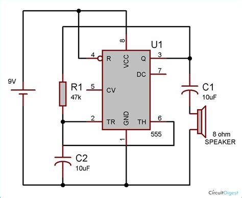 555 Timer Ic Circuit Diagram