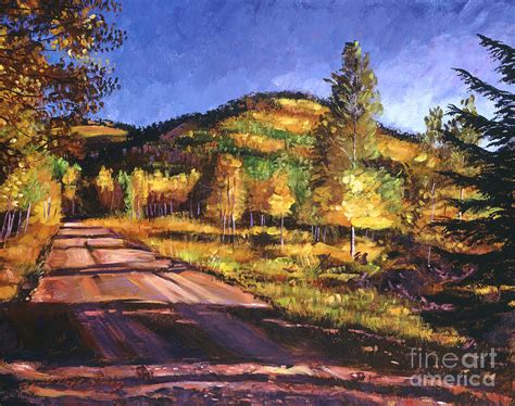 Autumn Country Road Painting by David Lloyd Glover - Fine Art America