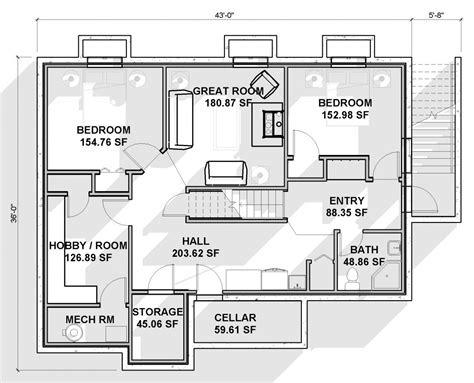 Best Of House Plans With Full Basement - New Home Plans Design