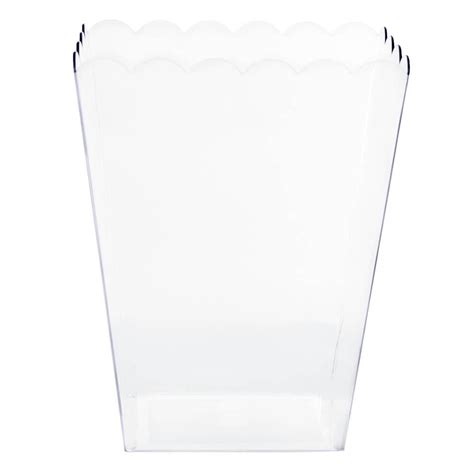 Clear Plastic Popcorn Style Candy Container - Large – Candy Warehouse