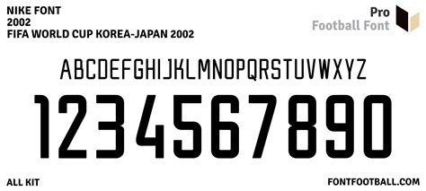 Nike World Cup 2002 Font