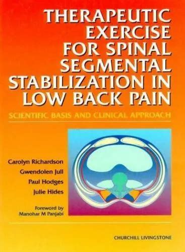 THERAPEUTIC EXERCISES FOR Spinal Segmental Stabilization in Low Back Pain: Scien EUR 7,35 ...