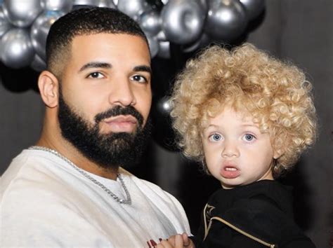 Drake shares first photos of his blond, curly haired son Adonis