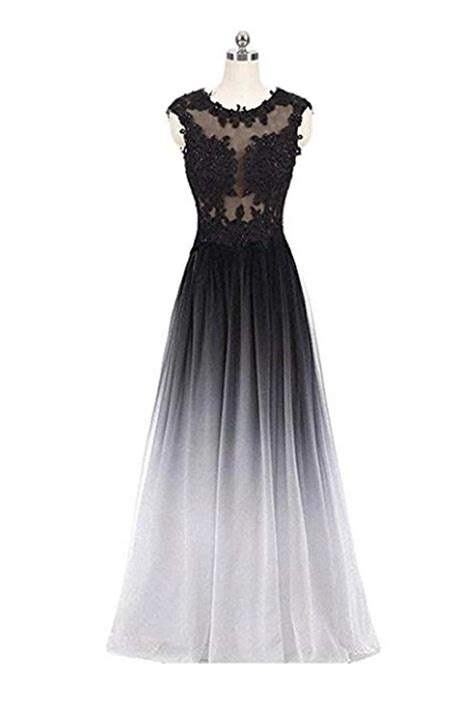 A Line Ombre Lace Appliques Prom Dresses, Long Cheap Evening Dresses on sale – jolilis | Evening ...