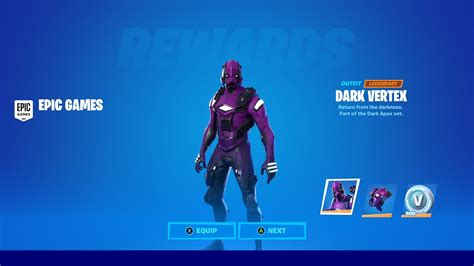 Fortnite Dark Vertex Skin Code - YouTube