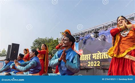 Tribal Men and Women Wearing Traditional Attire Dancing at the Johar ...