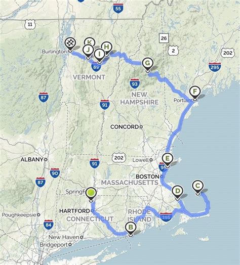 New England States Road Trip Itinerary