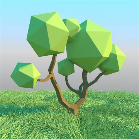 Low poly tree 3D model - Download Free 3D models