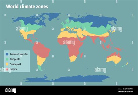 World climate zone map Stock Photo - Alamy