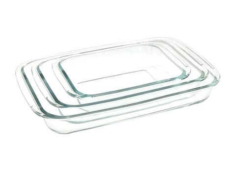 Pyrex Glass Baking Dish Set Of 3 Pieces 23-30-35cm - Lava.mt