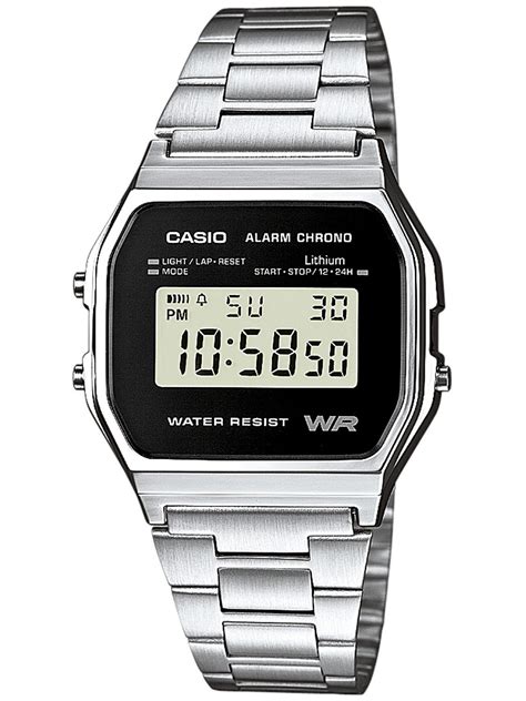 Casio Alarm Chrono Digital Watch A158WEA-1EF order at uhrcenter