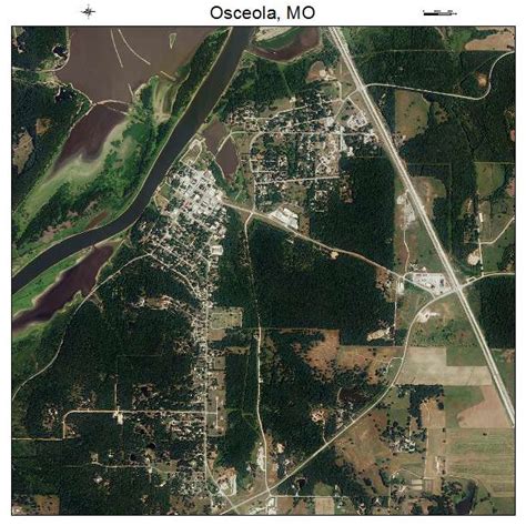 Aerial Photography Map of Osceola, MO Missouri