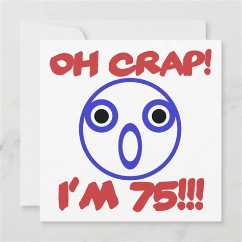 Funny 75th Birthday Card | Zazzle