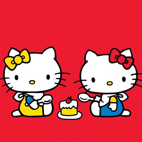 Hello Kitty birthday and her twin sister Mimmy | Hello kitty pictures ...