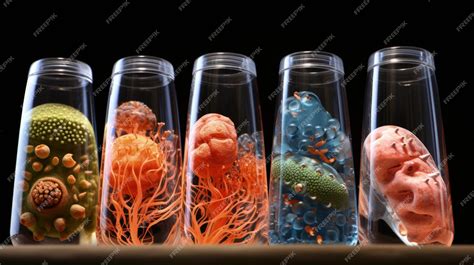 Premium AI Image | Bacteria microscopic unicellular organisms ...