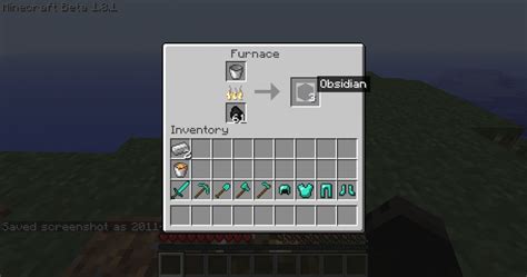 Easy Obsidian Minecraft Mod