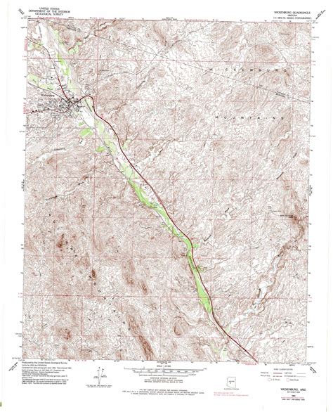 Wickenburg topographic map 1:24,000 scale, Arizona