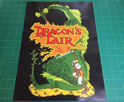 Dragon’s Lair Atari large arcade Poster 50x70cm – Arcade Art Shop