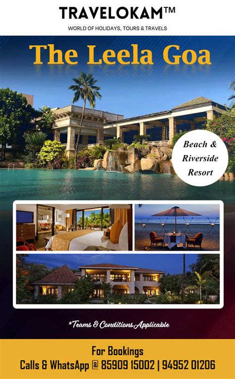 The Leela Goa, Luxury Beach and Riverside Resort