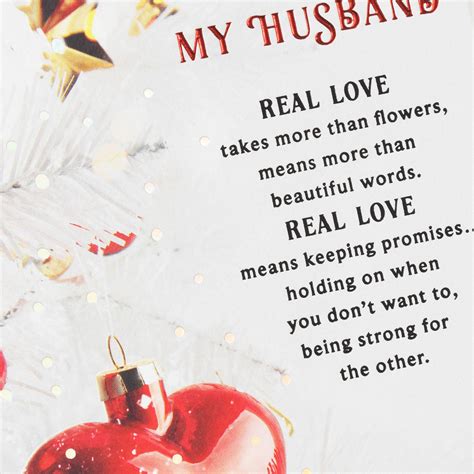 Real Love Christmas Card for Husband - Greeting Cards - Hallmark