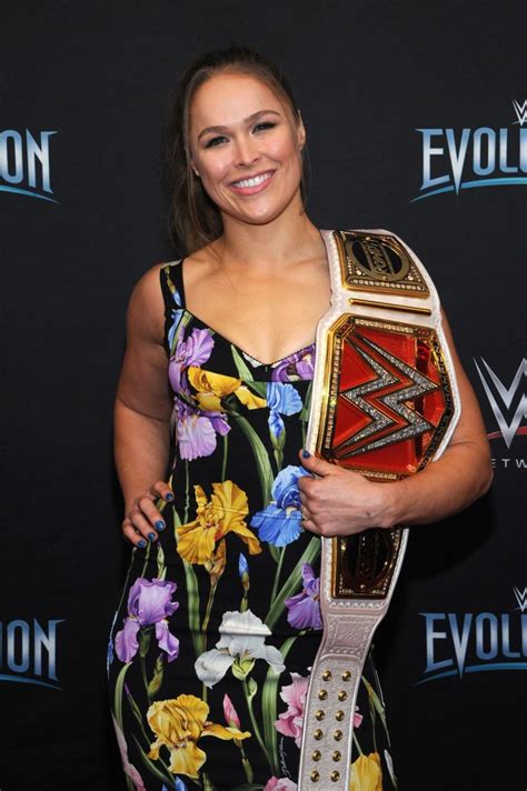 RONDA ROUSEY at WWE’s First Ever All-women’s Event Evolution in ...