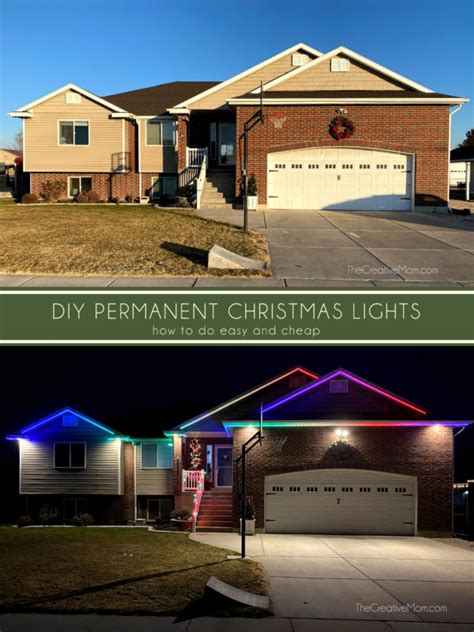 DIY Permanent LED Christmas Lights - The Creative Mom