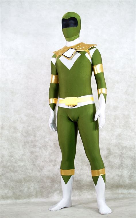 Army Green Superhero Ranger Cosplay Zentai | cosercosplay.com