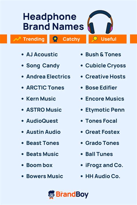 350+ Cool Headphones Brand Names (Generator + Guide) - theBrandboy