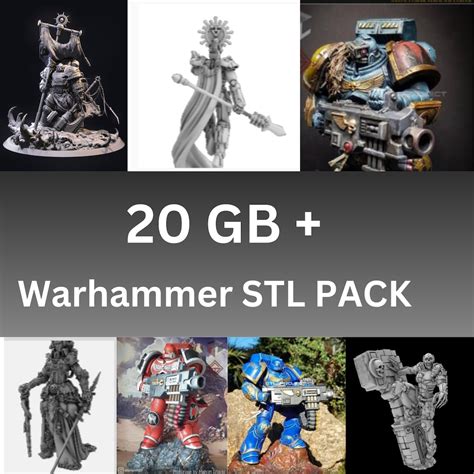 Warhammer 3d Files , 40k Warhammer Miniatures , Warhammer Stl Pack , Warhammer 40k , Warhammer ...