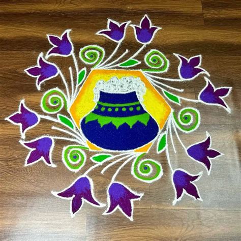 25 Pongal Kolam Designs Rangoli for Festive Elegance - Flowerrangoli.com