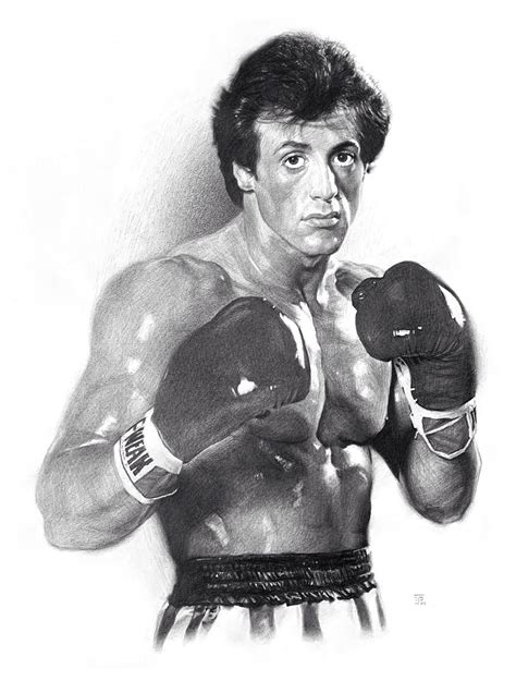 Orignal Rocky Balboa Drawing Sketch Sylvester Stallone Movie - Etsy