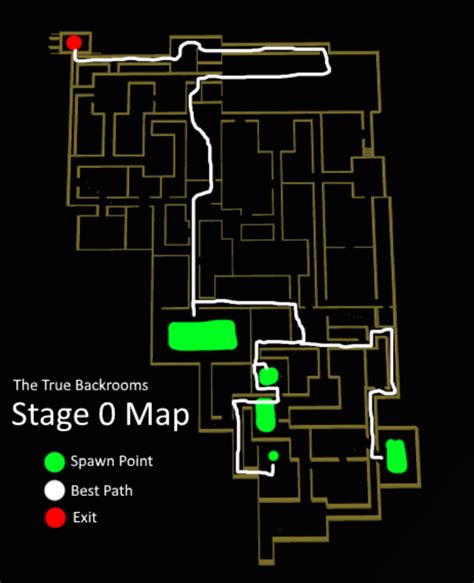 The True Backrooms - Stage 0 Map With Direct Path to Exit : r/roblox