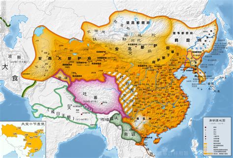 Ancient China Map Tang Dynasty