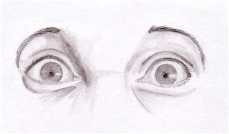 Scary Eyes Drawing Picture - Drawing Skill